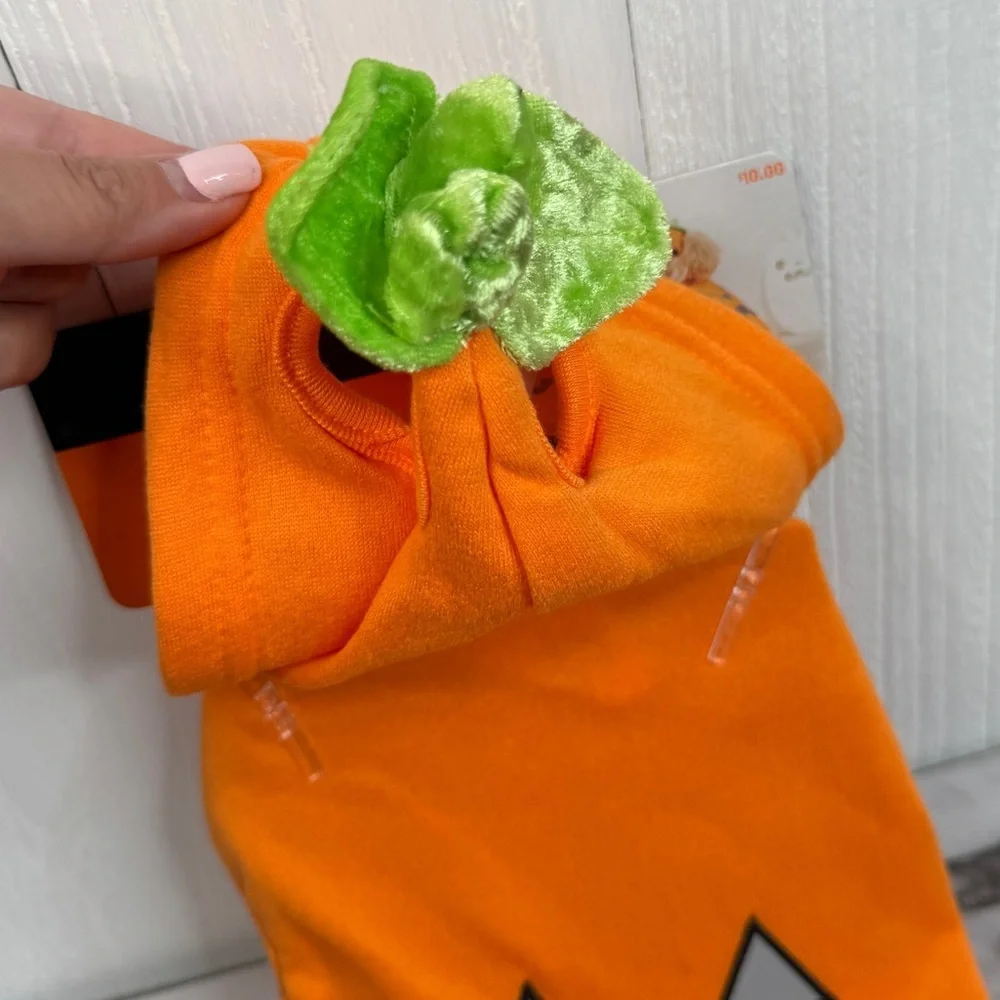 Reflective Jack-O-Lantern Pumpkin Hoodie Pet Costume, Dog/Cat Hyde & Eek!